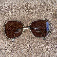 VTG 70s 80s Butterfly Metal Eyeglasses Prescription Hipster