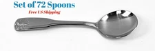 Toulouse Bouillon Spoons Stainless Steel Tableware 72-Pieces