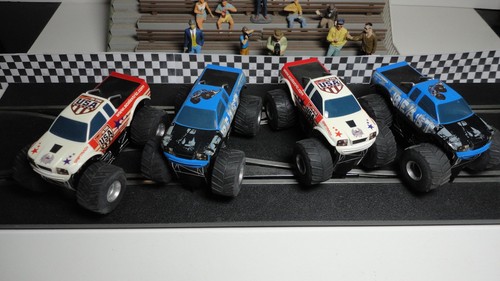 Monster Truck Party Pack/Set of 4/Hornby Hobbies/Used No Box Track Decor Not Inc