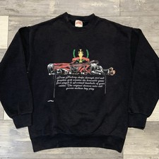 Vintage 90s Nutmeg Golf Sweatshirt – Made in USA – Black Mens Medium Retro
