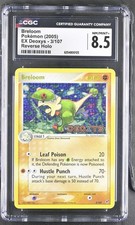 CGC 8.5 Breloom 3/107 EX Deoxys Reverse Holo Pokemon Stamped Card on eBay