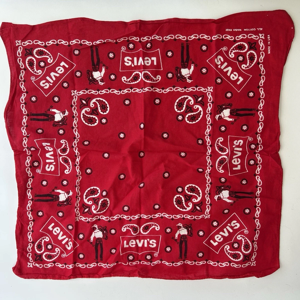 Rockabilly Western/Bandana Cotton Vintage Plain & Solid