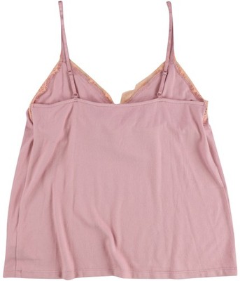 P.J. Salvage Womens Soft Lace Detail Pajama Sleep Cami Tank Top