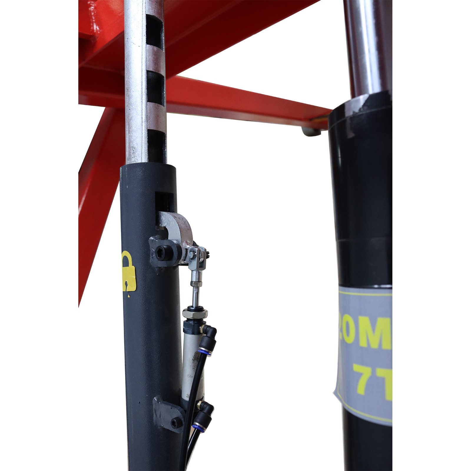 Large Plateform 6000lbs 4.33"-49.2in Rise Scissor Car Lift Auto Repair Lift Tool