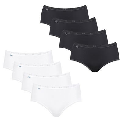 Sloggi Women's Slip - Midi, Basic+ 4 Pack, Plain