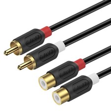 J D RCA Extension Cable, Gold Plated Audiowave Series 2 9 Feet, 9 Feet