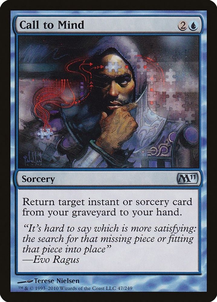 2010 Magic: The Gathering: Magic 2011 (M11) - Call to Mind (#47, U, Near Mint)