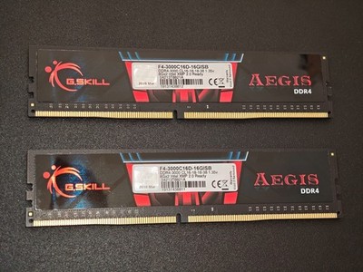 G.Skill Aegis 16GB 2x8GB DDR4-3000 CL16 XMP Arbeitsspeicher RAM Kit DIMM