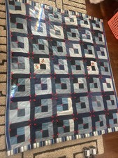 Vintage 85  By 71  Handmade Quilt Beautiful Amish Made