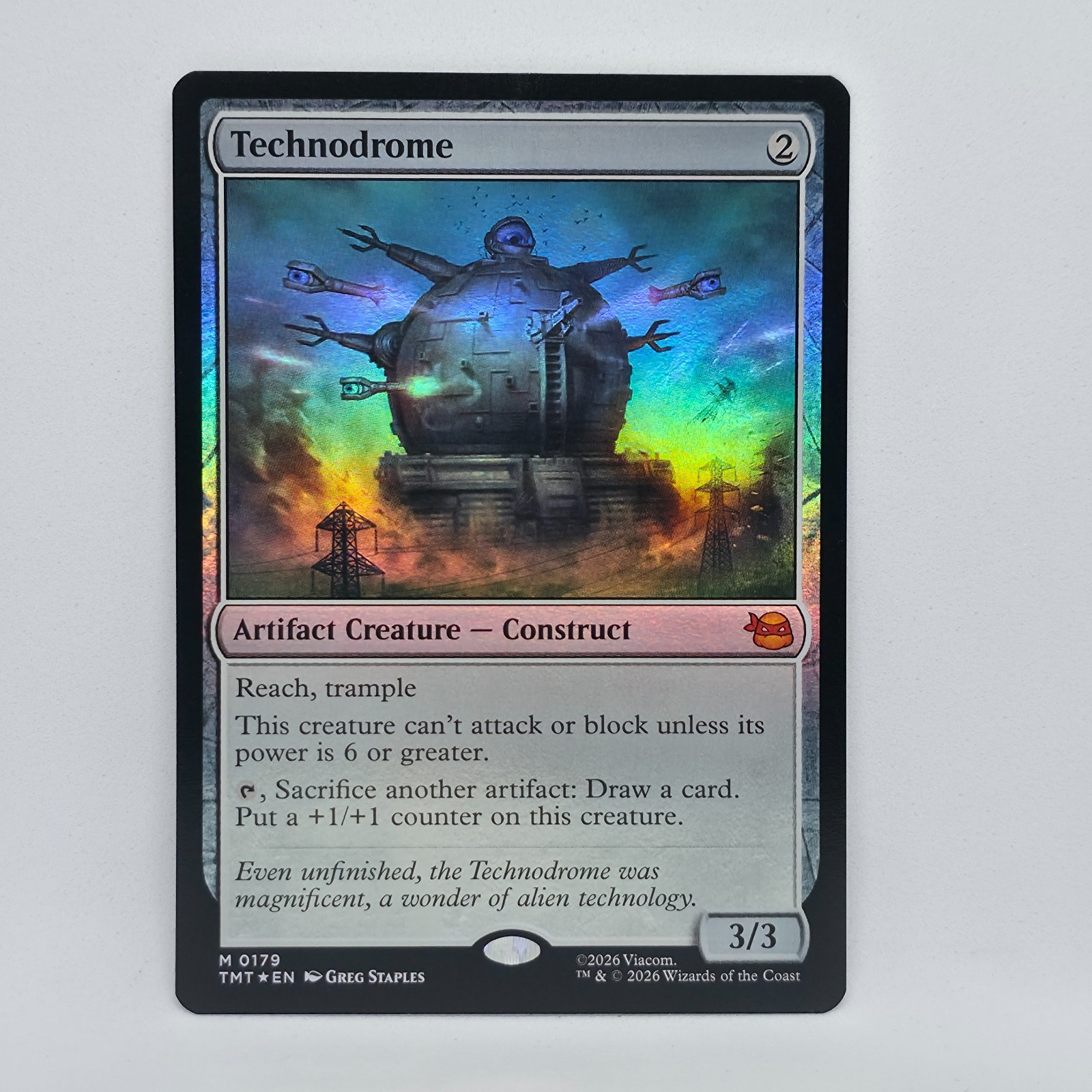 Technodrome M 0179 Mythic Magic the Gathering TMNT (FOIL)