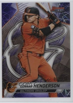 2025 Bowman's Best Purple Lazer Refractor 2/250 Gunnar Henderson #36 1u7g