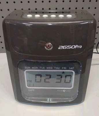 Pyramid 2650 Time Card Recording Punch Out Machine | eBay