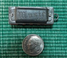 VTG 4 Hole Mimi Baby Harmonica with Loop Stamped Music Japan