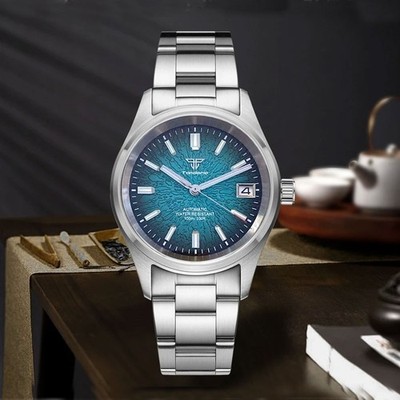 Tandorio 36mm Pilot Style Diving Mens Watch For Janpan NH35 Movement  20ATM Lume