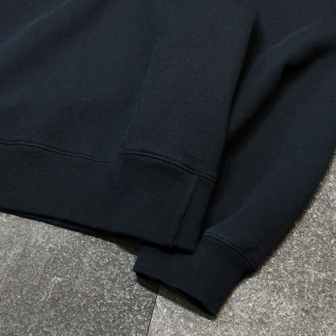 Vintage Remake Lettered Patch Sweat Trainer Black - image 5