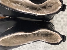 Men’s Fur Lined Rubber Ankle Welly Boots