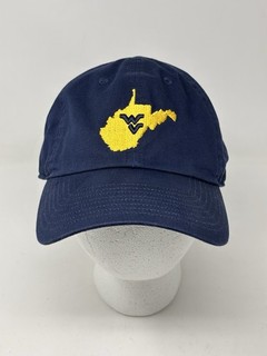 NIKE DRI FIT WVU WEST VIRGINIA MOUNTAINEERS FOOTBALL HAT CAP TEAM ISSUED BLUE