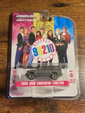 Greenlight Jeep Cherokee Limited Diecast Car Gray Beverly Hills 90210 1:64 1988