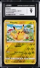 2017 POKEMON CRIMSON INVASION REVERSE HOLO #30 PIKACHU CGC 9