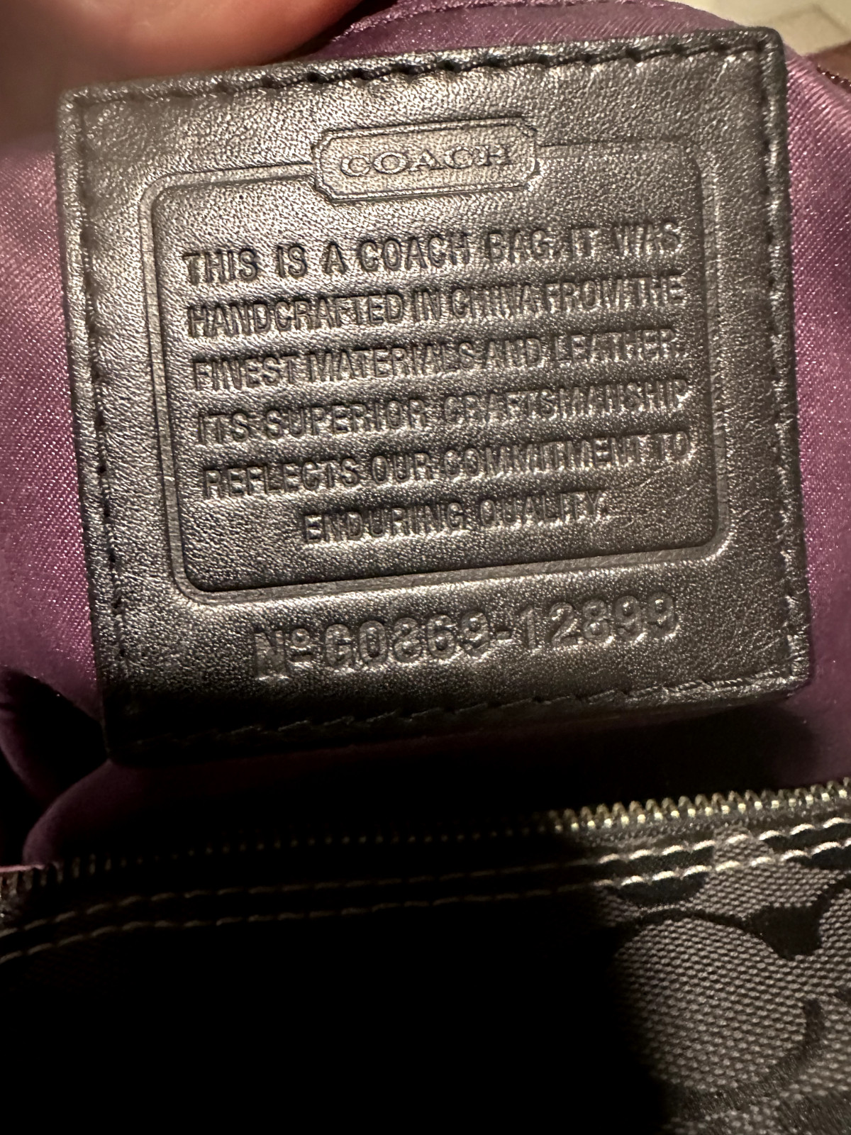 Coach Bleecker Black Patchwork Tote Good Conditio… - image 4