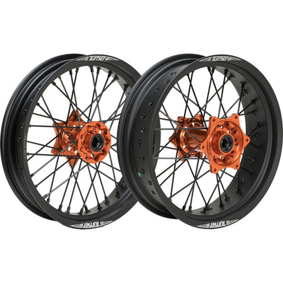#ad Turner Performance Products Supermoto Titan Front And Rear Wheel Set Orange $799.99