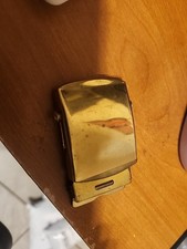 Military Issued Web Belt Buckle Solid Brass USA Made Very Heavy Army Navy USAF