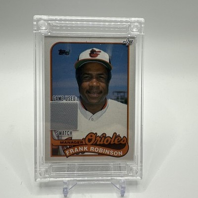 2022 Jersey Fusion FRANK ROBINSON 1986 Game Used Swatch Baltimore Orioles
