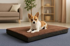 Soft Large & Extra Large  Fur Faux Dog Bed -Pet Zipped Premium Mattress Cushion
