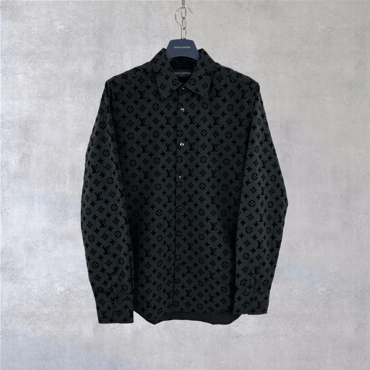 Louis Vuitton Cotton Long Sleeve Casual Button-Down Shirts for Men