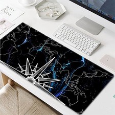 40 90cm 1pc Extra Large World Map Compass Design Mouse Pad - Non-Slip Desk Mat,