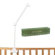 27 INCHES Crib Mobile Arm, 360 Rotating Mobile Arm for Crib,White Wooden Mob...