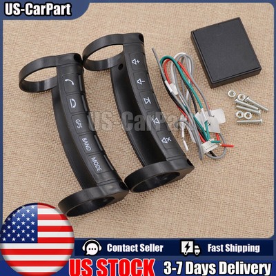 Universal Remote Control Button Car Audio Steering Wheel Wireless Bluetooth Set