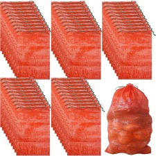 50 Pack 36Lb Mesh Onion Bags Reusable Produce Storage Fruit Vegetable Storage Ba