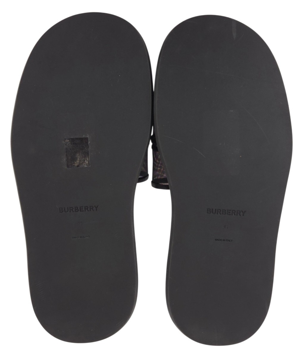 Burberry Mesh Logo Pool Slides US 8 EU 41 Mens Black $420 | eBay display picture 3
