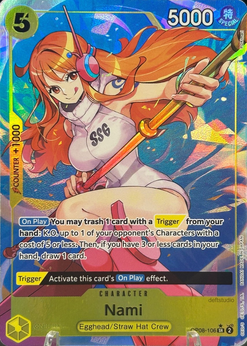 Nami • OP08-106 Alt Art Holo Two Legends One Piece TCG NM | eBay