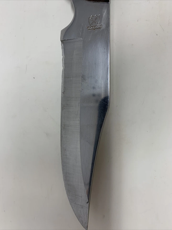 Cuchillo de hoja fija de acero inoxidable MaxamSteel MX1 Special 420 con mango de madera Japón Foto 3 de 4