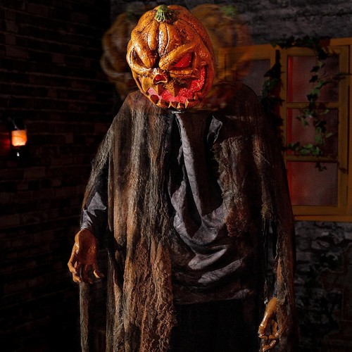 72'' Animatronics Pumpkin Halloween Animated Decorations Sound