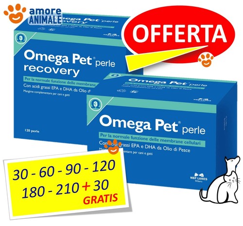 Omega Pet Recovery 30 / 60 / 90 / 120 / 180 / 240 Perle per CANI e GATTI |  eBay