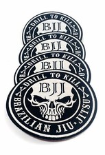 Cool BJJ Gi Patch Drill to Kill Size 4.7 inches