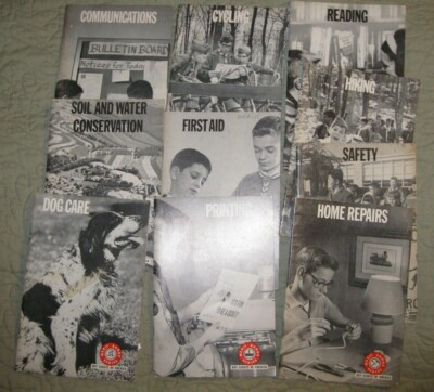 Boy Scouts Of America Merit Badge Series Books Lot Of 10 1960-70 | eBay