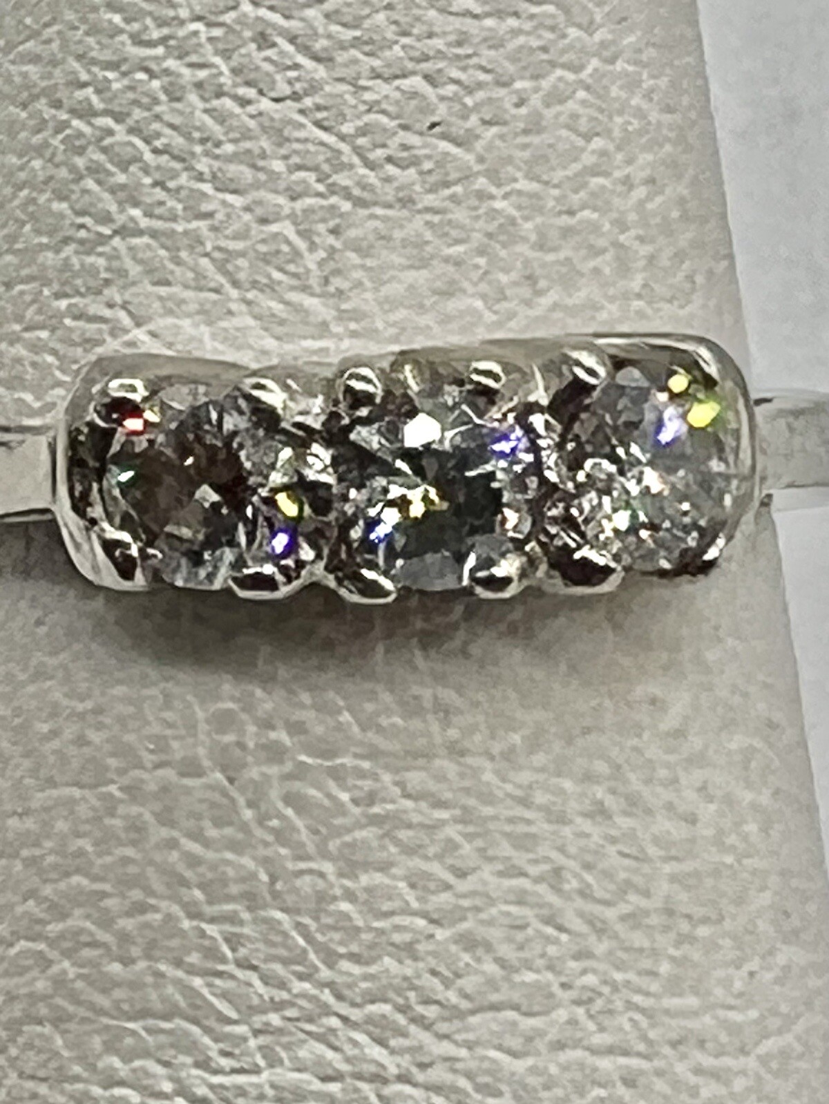 Solid 950 Platinum .50tcw Diamond Cluster  Ladies… - image 5