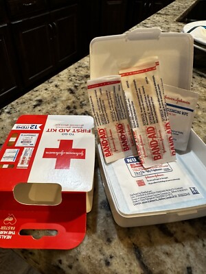 Safety On-the-Go: J&J 12-Piece Mini First Aid Kit for Quick and Easy Protection