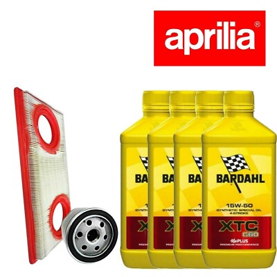 INSPEKTION Aprilia Shiver GT 750 2009 Bardahl XTC15W50 Ölfilter Luft Original