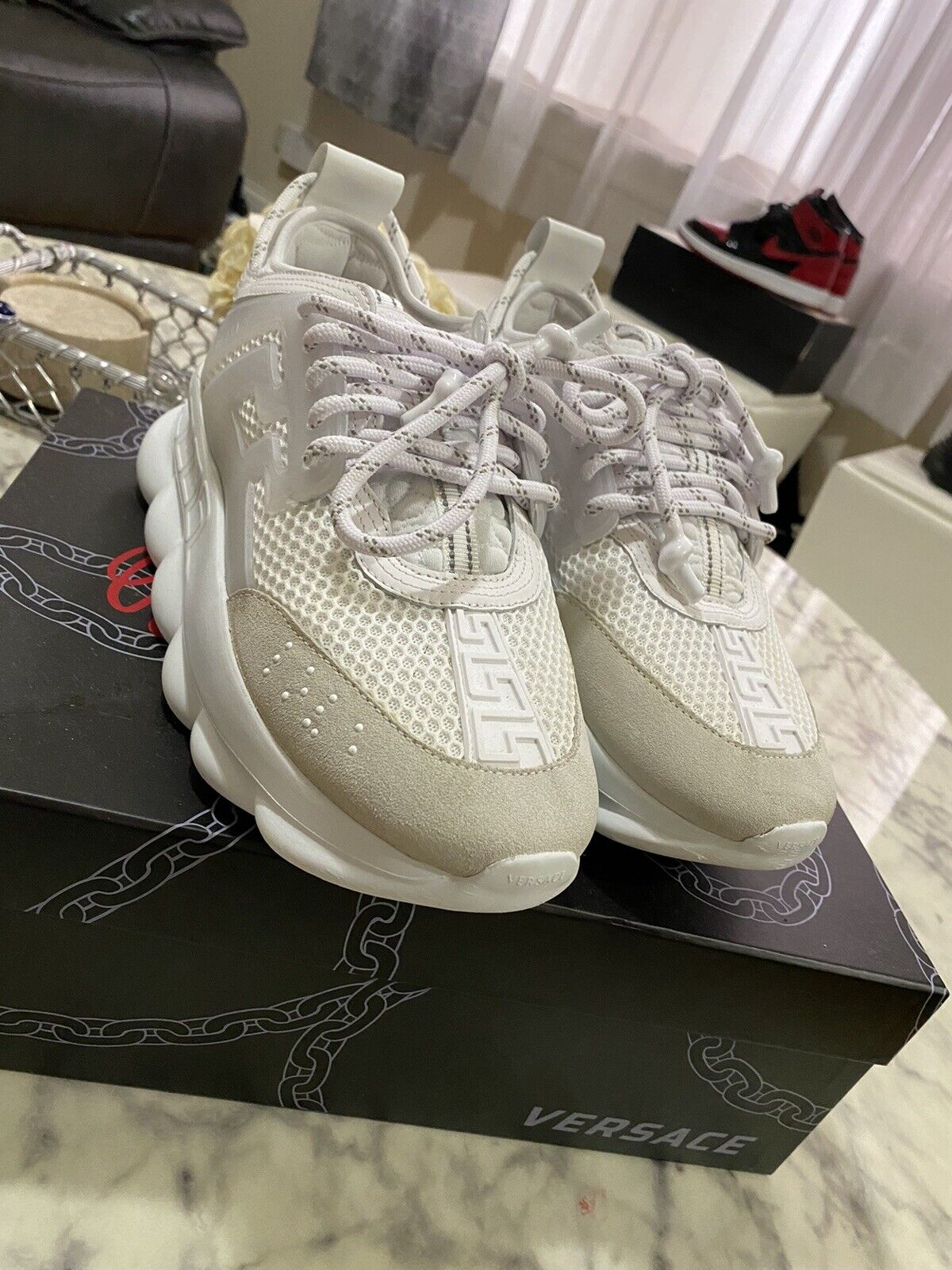 versace chain reaction white