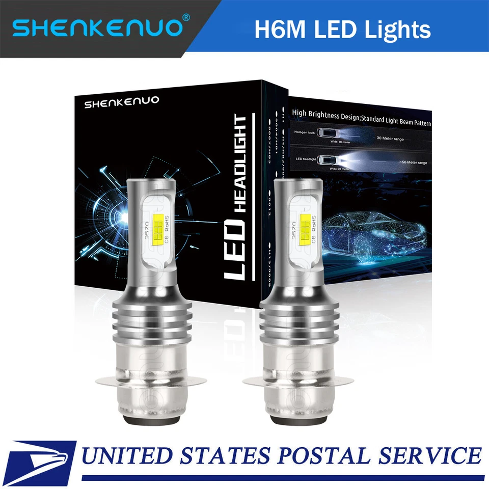 FAROS LED PARA YAMAHA GRIZZLY 660, 400, 450, 350, 125 BOMBILLAS LED SUPER BLANCAS Foto 3 de 4