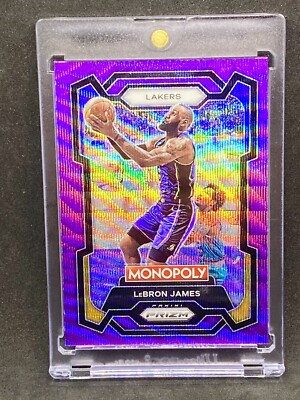 LeBron James RARE PURPLE WAVE REFRACTOR PRIZM INVESTMENT CARD SSP LAKERS | eBay