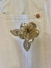 Levis Women’s Boyfriend 29 Skinny Stretch White Jeans Sparkle Nashville Bride — photo 4