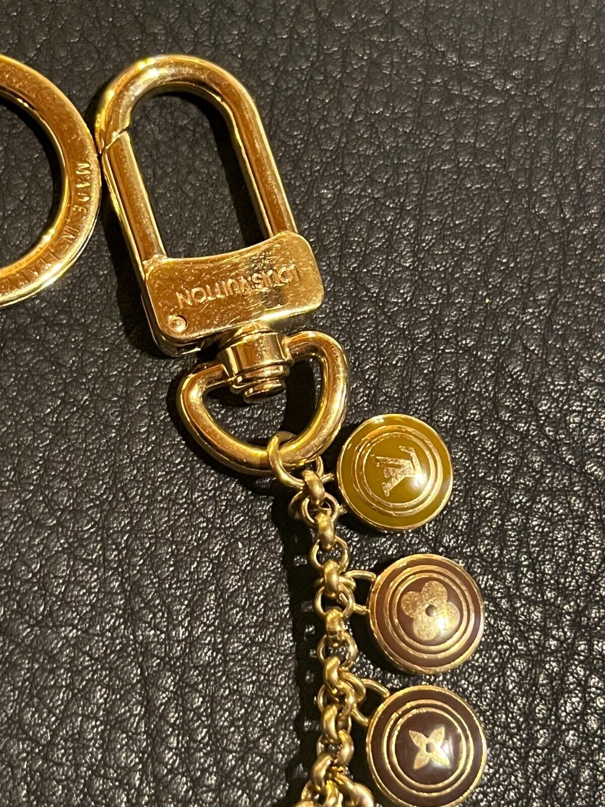 LOUIS VUITTON Bag charm Key chain holder ring AUT… - image 14