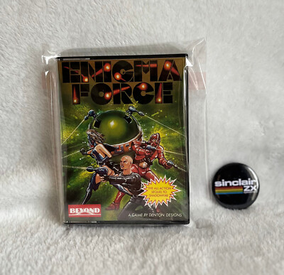 ZX Spectrum 48 / 128 Enigma Force - neue Hülle, gratis Abzeichen, sehr guter Zustand