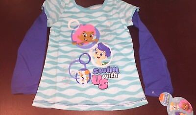 Bubble Guppies Toddler Girl Hello Guppies Shirt Top New 4T